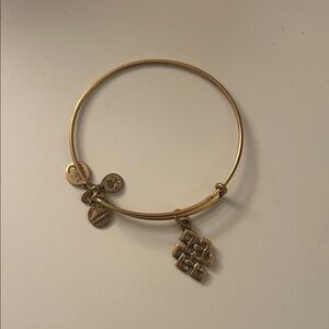 Alex and Ani Gold Charm Bangle Bracelet